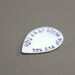 personalized GUITAR PICK. sterling silver. hand stamped. fathers day gift. graduation gift for him.