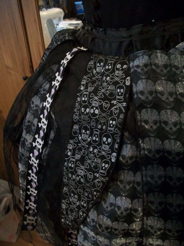 Fairy Goth Mother Tattered Bustle OOAK