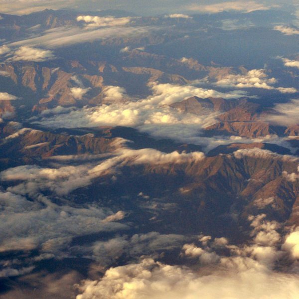 Mountains and Clouds - 8x8 Fine Art Photograph - Peaceful Nature Fine Art Photography