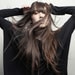 Oversized the cut long sleeve top, black s m