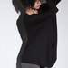 Oversized the cut long sleeve top, black s m