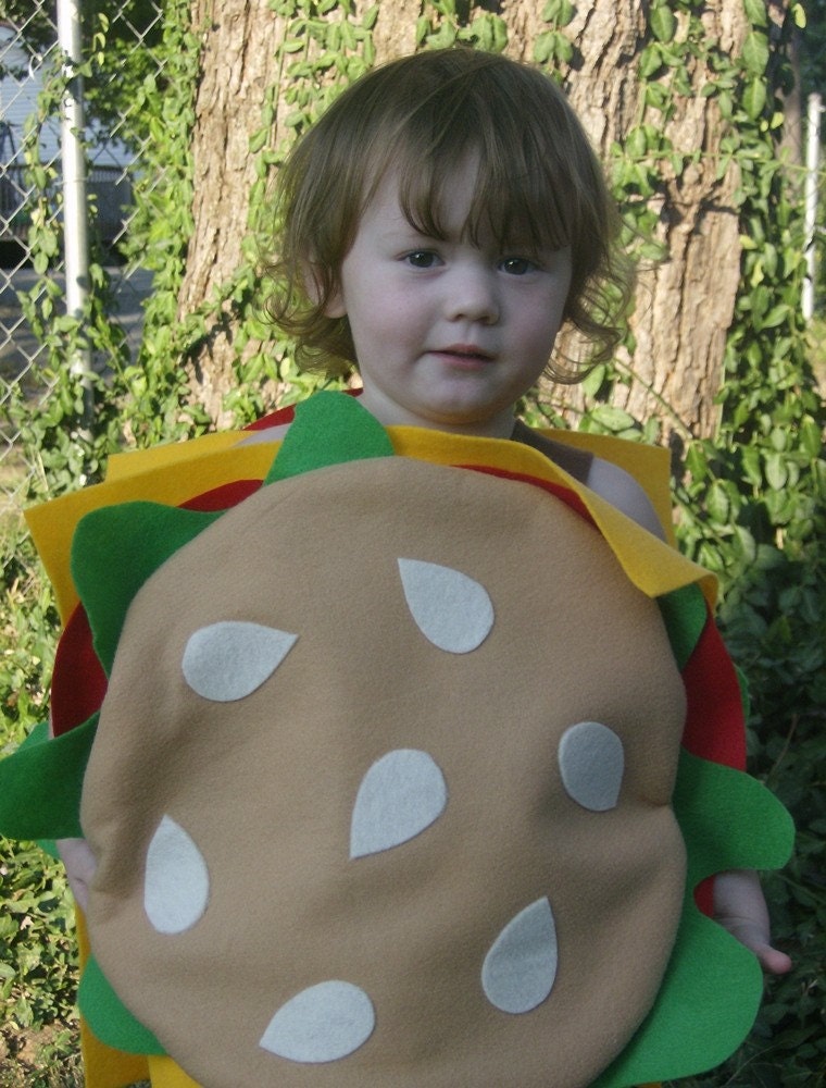 Hamburger and Fries Halloween Costume for Baby or Toddler
