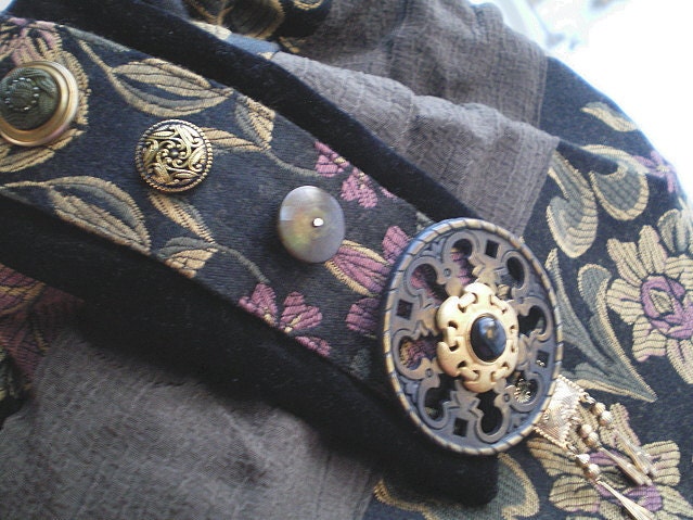 15% COUPON SALE, boho, Hobo, purse, tapestry, slouch bag, tote, hip bag, gypsy, plum, moss green, soft gold, brass