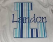 appliqued monogrammed embroidered birthday t shirt tshirt tee boys girls long or short sleeve number initial onesie personalized