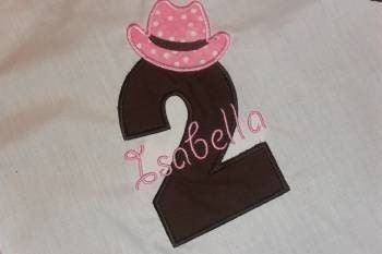 Custom made boutique cowgirl rodeo pink brown number tee tshirt t shirt onesie boys girls