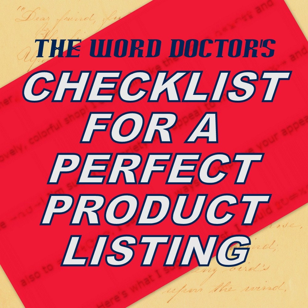 Your Checklist for a Perfect Product Listing, a DIY guide in PDF format