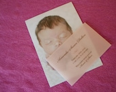 Oak - Keepsake Photo Birth Announcement