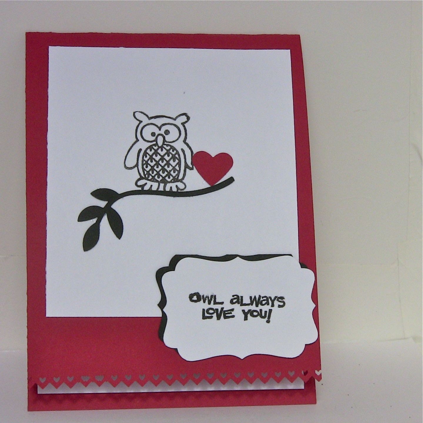 Owl Card, Whimsical Always Love You Custom Handmade, Perfect for Friend
