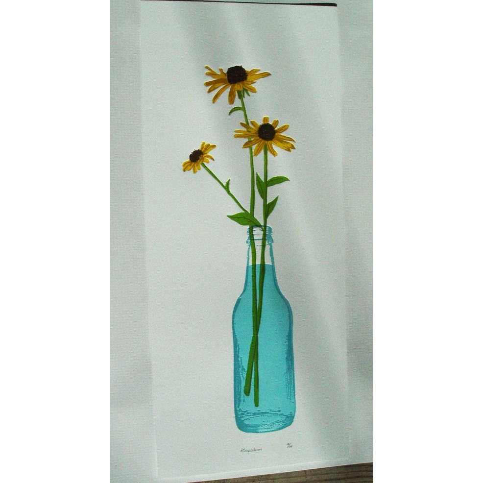 Black Eyed Susan Limited Edition Print - Letterpress