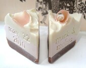 Set of 50 custom hand stamped wedding favors