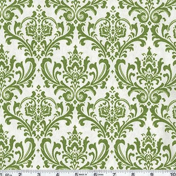 Damask Green Wallpaper