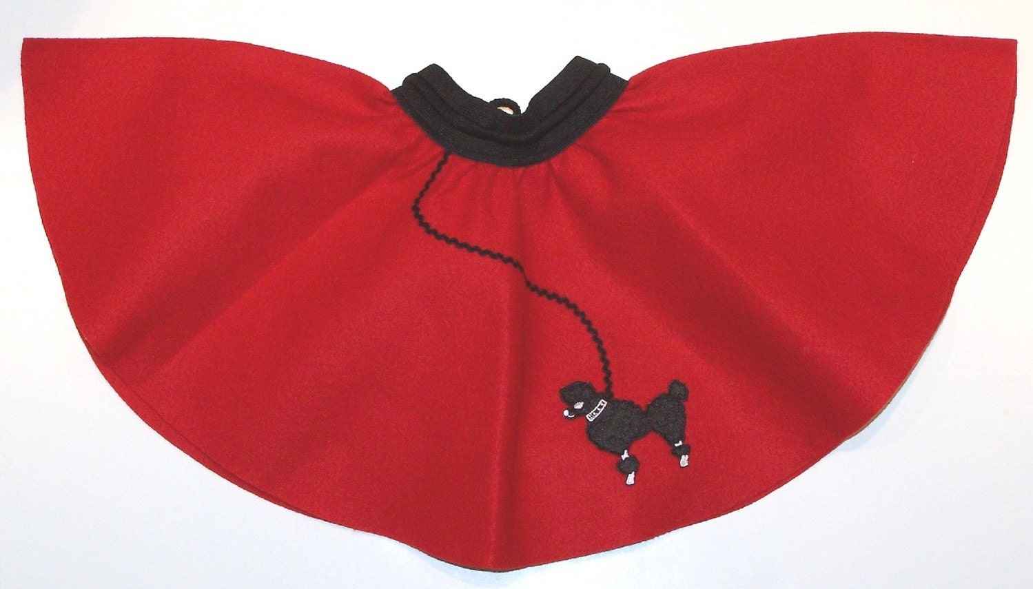 50's Poodle Skirt RED - TODDLER size 1-2-3