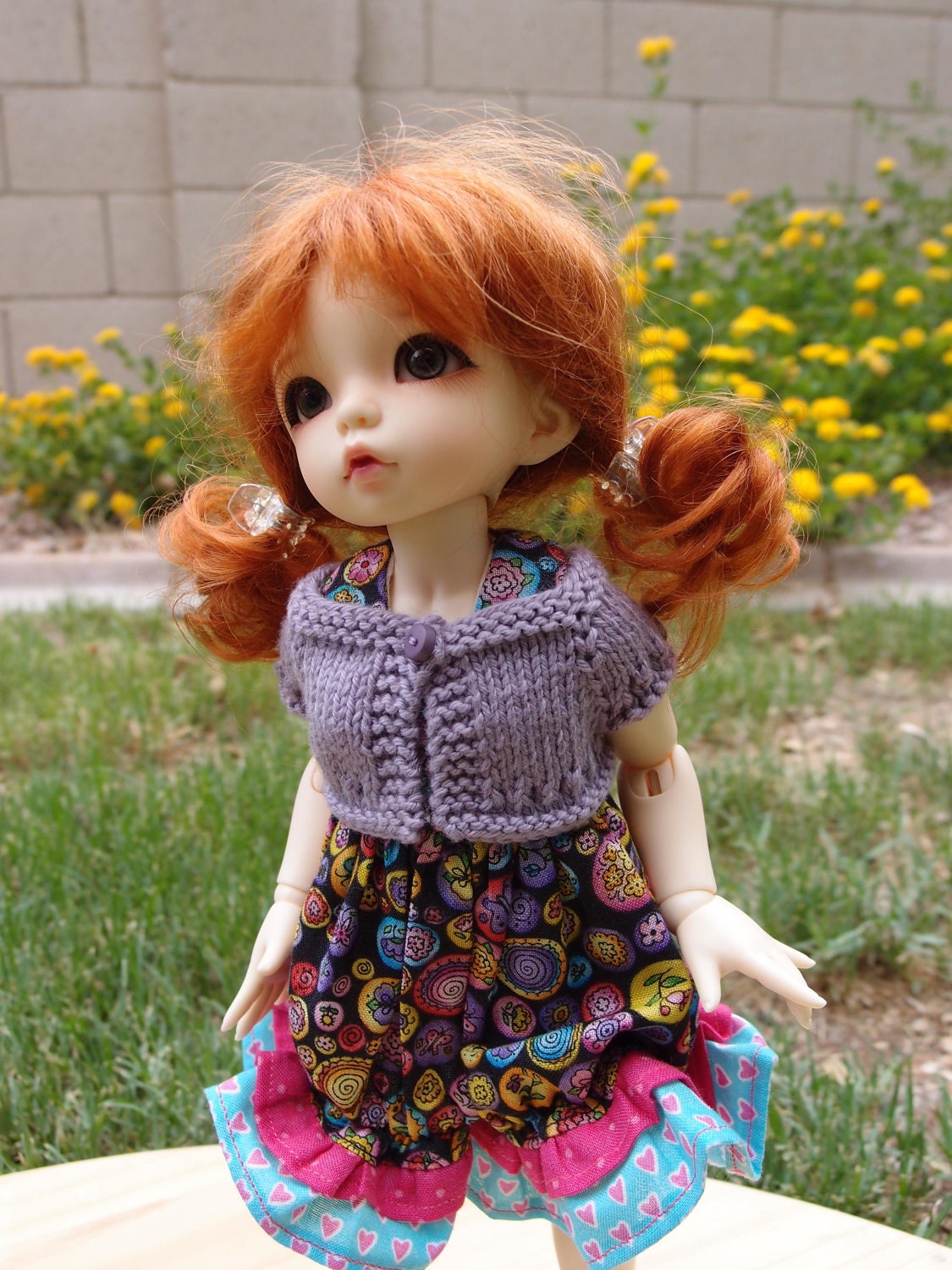 PATTERN  to Knit Summer Shrug for Lasher, Little Fee and Similar Size