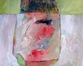 A Pretty Phallus, Original oil painting on paper