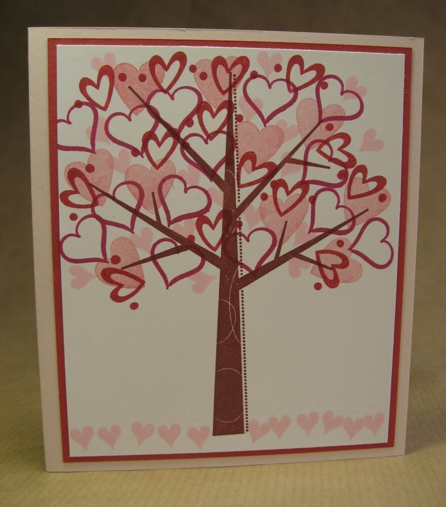 Growing love, friendly card with envelope
