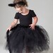 Black Kitty Tutu sewn not tied Including ears this one fits ages 3-6 please convo me for a different size