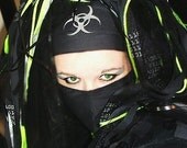Glow GID Cyber BioHazard  Headband MTcoffinz