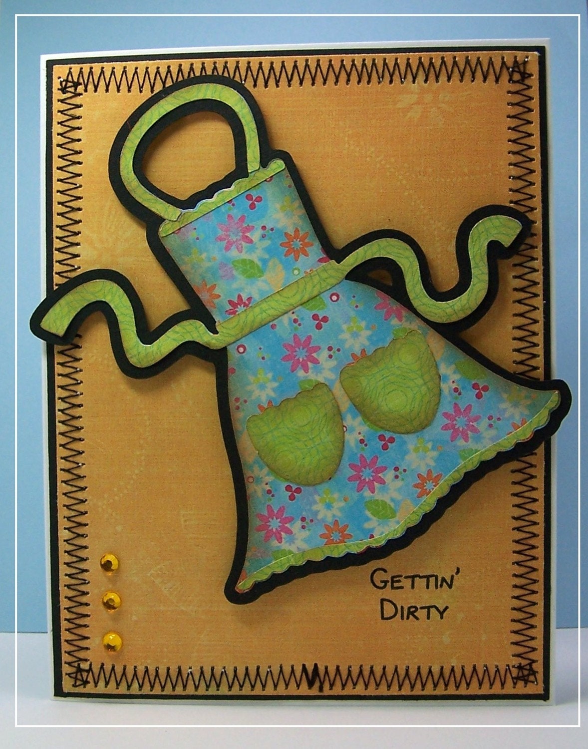 Love Card Handmade Gettin' Dirty All Occasion Card
