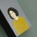 Edna - Original Little Portrait Painting by Elizabeth Bauman, 3 x 5 inches