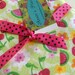 SALE Large - Yummy Fruit Flannel Receiving Blanket or Nursing Cover