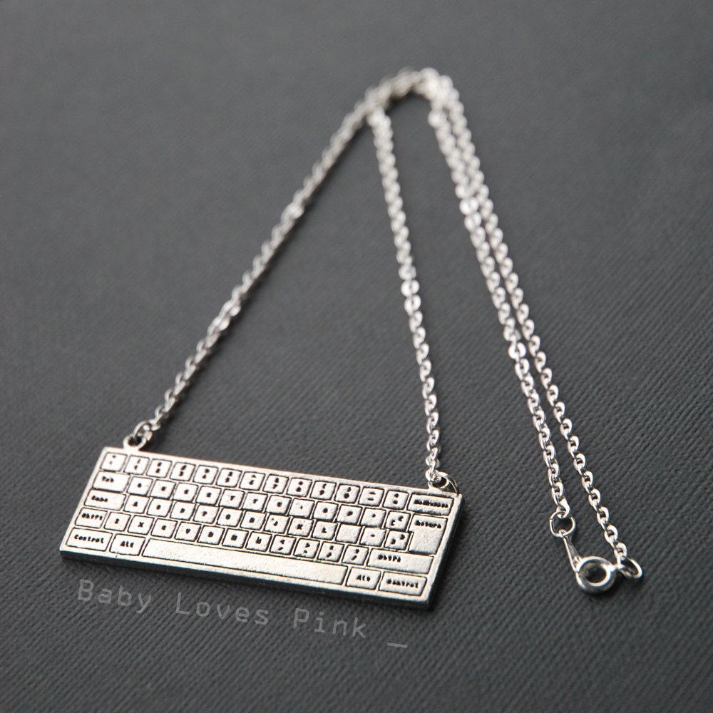 Keyboard Necklace for Computer Nerd