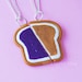 Matching Peanut Butter and Jelly Slice Necklaces - Set of 2