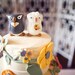 Custom Wedding Cake Topper - Hand Sculpted and Painted Owls