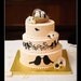 Custom Wedding Cake Topper - Small Hand Painted Love Birds with Nest