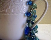 Vintage Colors of the Sea Art Glass Bracelet