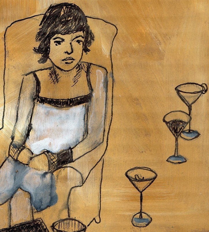 The Martini Lover - Print