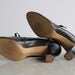 RESERVED Antique 1920s Shoes . High Heels . Black Leather . Flapper Footwear
