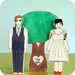 Custom Wedding Cake Topper Couple- Bride/Groom, Brides, or Grooms with Personalized Sweet Heart Tree