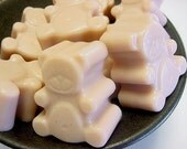 Almond, Milk and Honey Teddy Bear Soaps Goats Milk- Set of Four Soaps