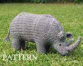 Rhino Knitting Pattern, PDF