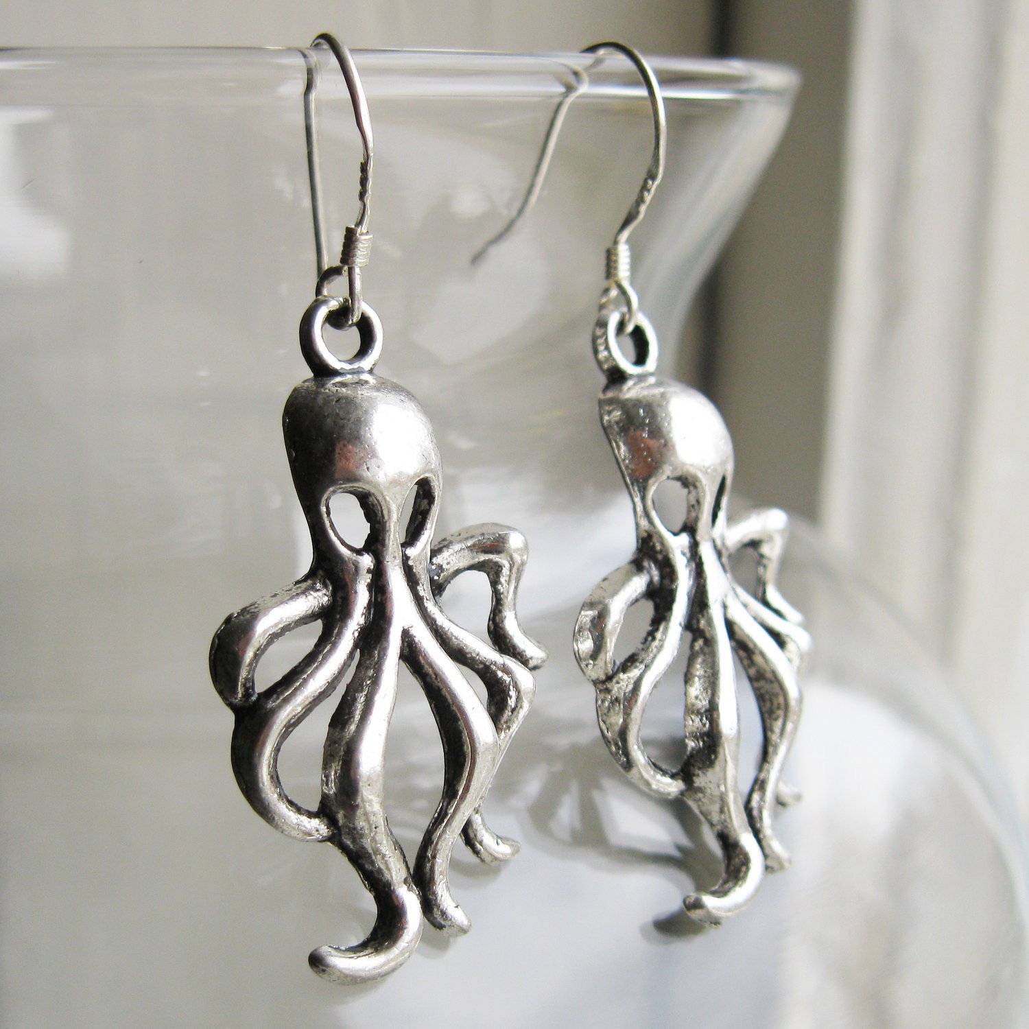Octopus Charm Earrings