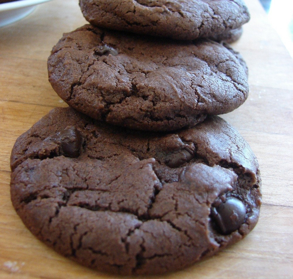 Outrageously Good Chewy Chocolate Chocolate Chip Cookies (vegan)