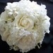 Realtouch Wedding Bouquet of Replica Of Ivanka's  Bouquet In Gardenias Roses and Stephanotis and Boutonniere