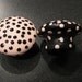 Pink and Black Polka Dot drawer dresser knobs nursery Bedroom kitchen Bathroom Baby shower gift