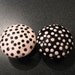 Pink and Black Polka Dot drawer dresser knobs nursery Bedroom kitchen Bathroom Baby shower gift