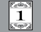 Vintage Antique Victorian Edwardian Key Wedding Layered Table Number