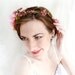 pink flower dogwood headpiece, wedding hair piece, hair accessories - FROLIC - fern, green wedding, flower girl