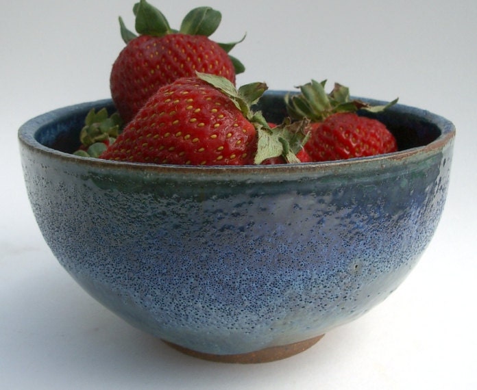 Medium Blue stoneware bowl