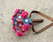 SALE: Flower Girl 3D and Carnation Button Bouquet