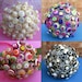 A Set of Custom Bridal Button Bouquets and Boutonnieres for your Big Day