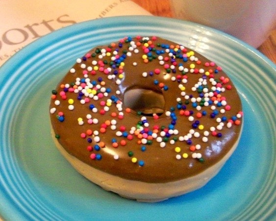 Chocolate Donut Soap With Sprinkles - Life Sized - Gift Ready - VEGAN Il_570xn