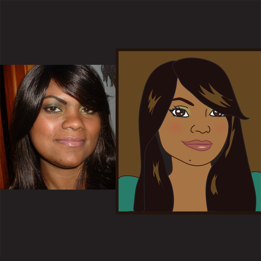 EXCLUSIVE RIGHTS Custom Caricature - simple cartoon style