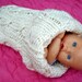 KNITTING PATTERN Pdf - Instant Digital Download - Cabled Baby Cocoon Knitting Pattern - CAN sell items made from this pattern
