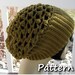 CROCHET PATTERN PDF - Instant Digital Download - Crocheted Mesh and Bobbles Slouchy Hat - CaN sell finished pieces