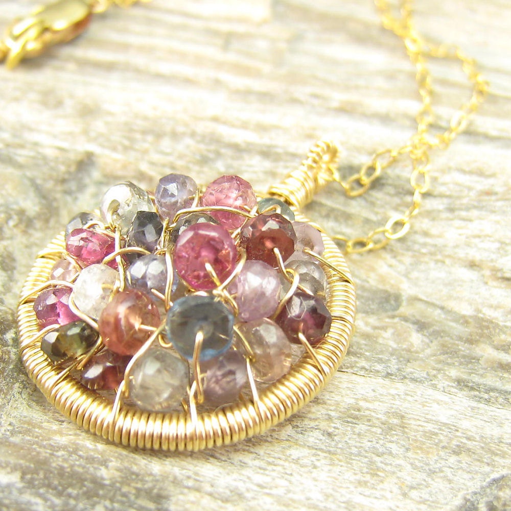 Umba Sapphire Gold Fill Necklace (AZIZI 452)
