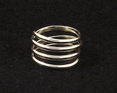 Sterling Silver Ring / Silver Coil Band / Simple Minimalist / Solid Silver Coil Ring / Comfortable